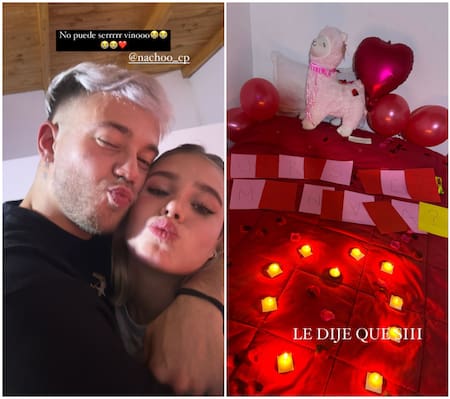 La propuesta de Nacho a Coti. Foto: Instagram.
