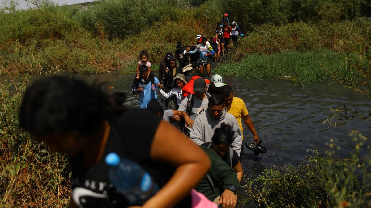 Migrantes en Ciudad Juárez. Foto: Reuters.