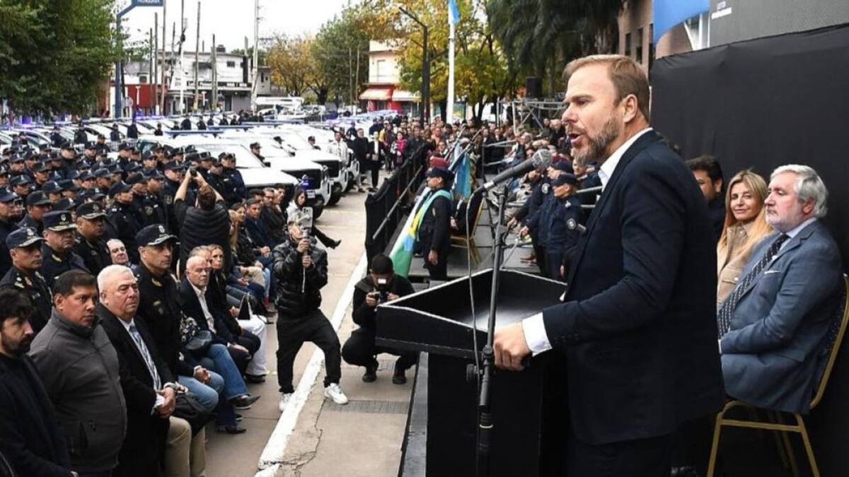 Gastón Granados encabezó el lanzamiento del Plan de Tolerancia Cero al Delito en Ezeiza.
