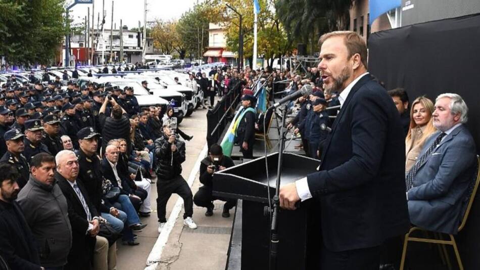 Gastón Granados encabezó el lanzamiento del Plan de Tolerancia Cero al Delito en Ezeiza.