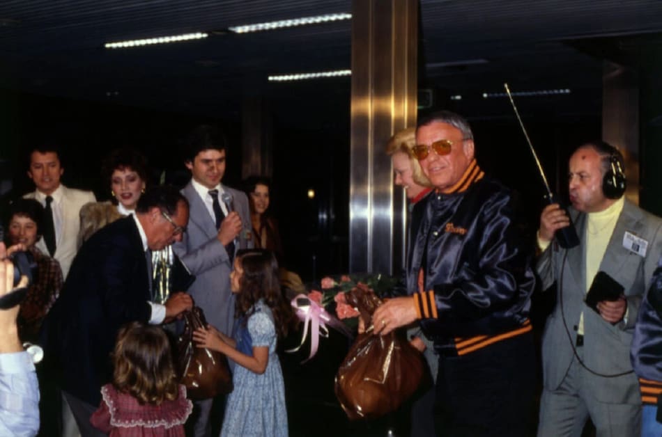 Frank Sinatra en Buenos Aires. Foto: Gente