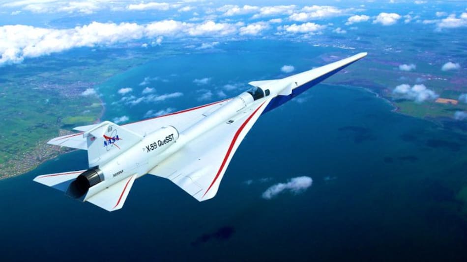 El nuevo avión que presentó la NASA. Foto Twitter.