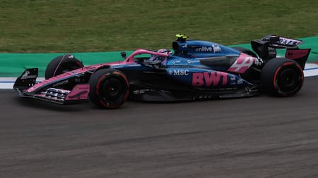 Franco Colapinto en el Gran Premio de Emilia-Romaña. Foto: Reuters/Florion Goga.