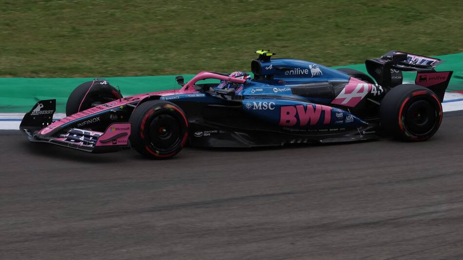 Franco Colapinto en el Gran Premio de Emilia-Romaña. Foto: Reuters/Florion Goga.