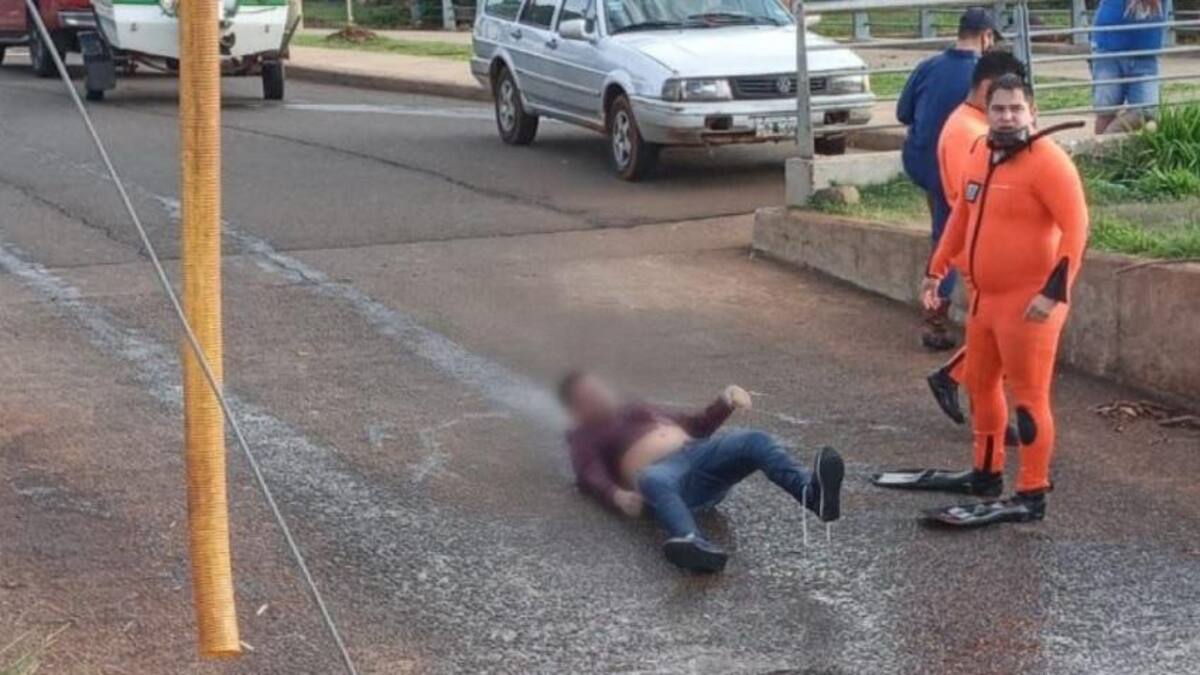 Cadáver extraído del agua en Misiones, NA