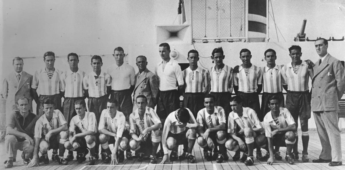 Selección Argentina en el Mundial de Italia 1934.