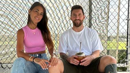 Lionel Messi y Antonela Roccuzzo. Foto: Instagram.