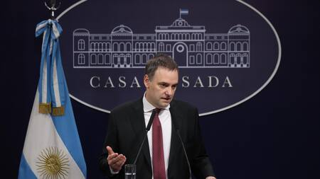 Manuel Adorni, vocero presidencial. Foto: Presidencia.