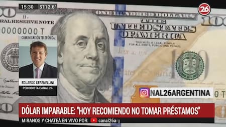 Eduardo Serenelli por dólar - CANAL 26