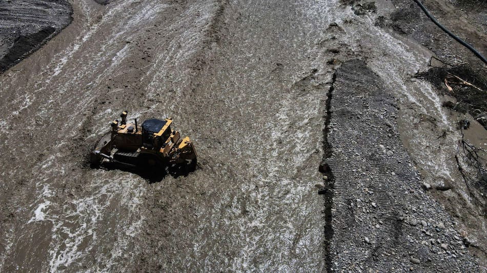 Zonas de cultivo en Bolivia, afectadas por las inundaciones y granizadas. Foto: EFE.