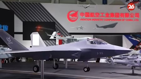 El Caza J10C, uno de los aviones de combate chinos más importantes. Foto: captura de video.