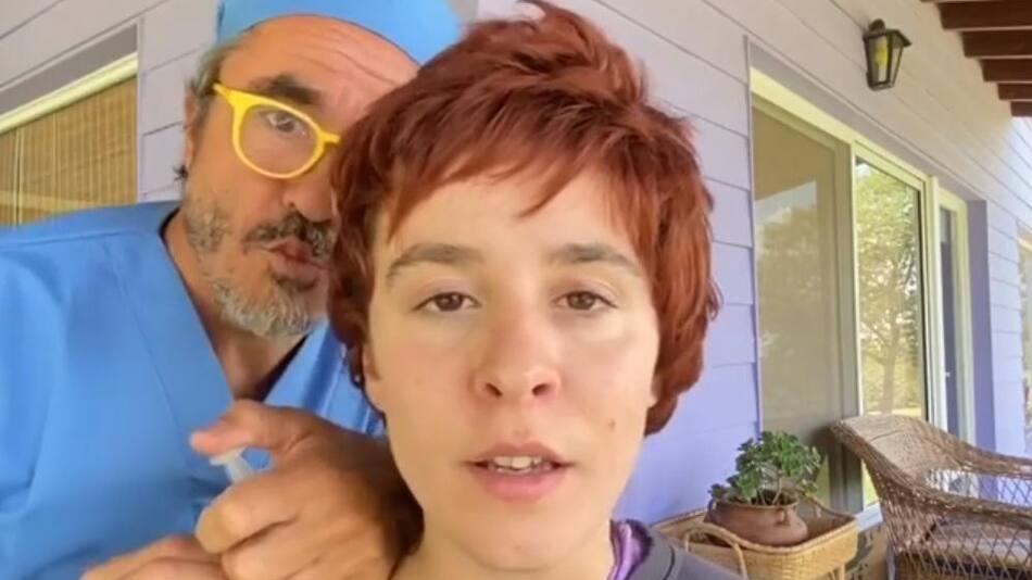 Pablo Granados y Mery Granados, video de las vacunas, INSTAGRAM