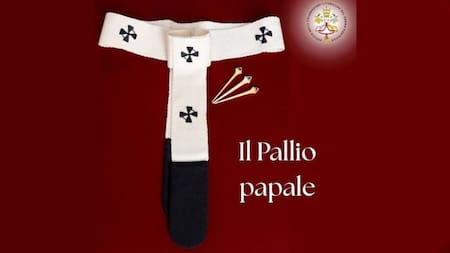 Palio del papa León XIV. Foto: Vatican News.