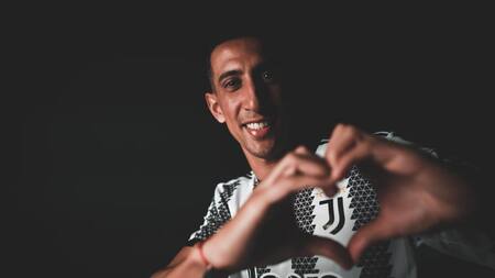 Ángel Di María en la Juventus. Foto: @juventusfc.