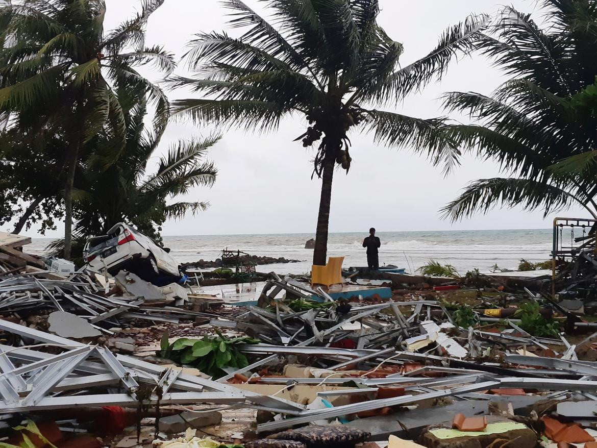 Tsunami en Indonesia. Foto: Reuters