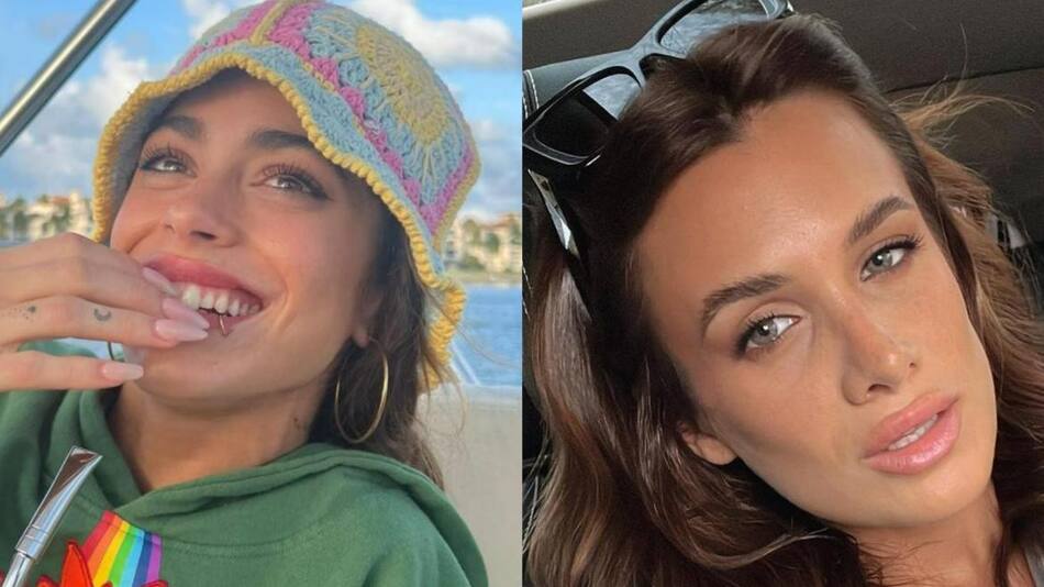 Tini Stoessel y Camila Homs. Fotos: Instagram