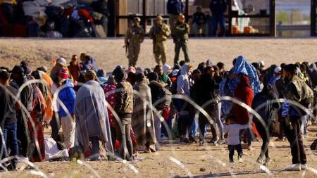 Migración ilegal en EEUU. Foto: Reuters