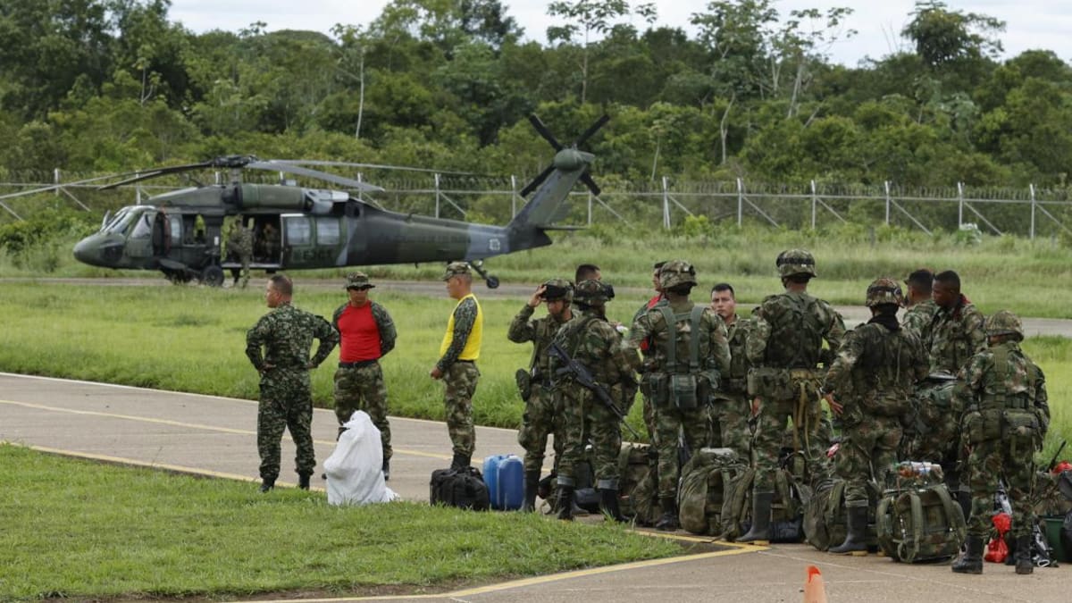 Búsqueda de niños desaparecidos en Colombia. Foto: EFE.