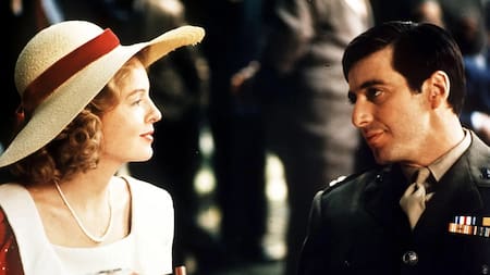 Diane Keaton y Al Pacino en 'El Padrino'