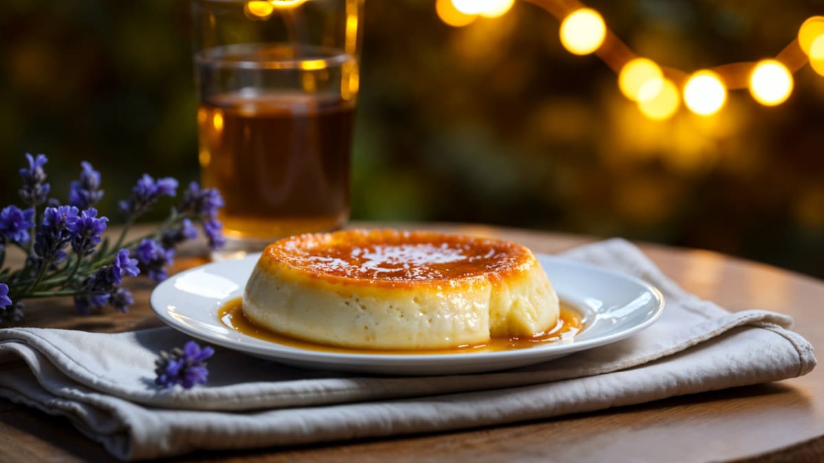 Flan casero.