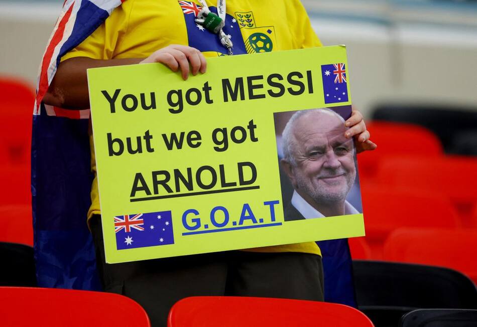 Argentina-Australia 9; Qatar 2022. Foto: Reuters.