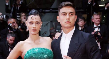 Oriana Sabatini y Paulo Dybala. Foto: X