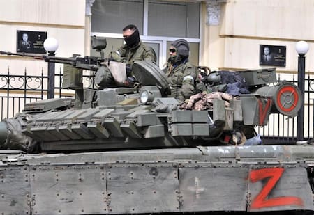 Soldados, guerra en Ucrania. Foto: EFE