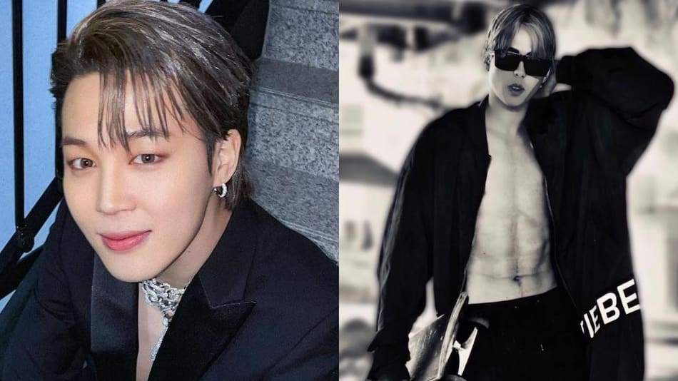 A la izquierda, Jimin de BTS y a la derecha, Saint Von Colucci. Fotos: Instagram/papaxxzy - j.m
