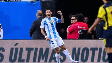Ángel Di María rompió un nuevo récord con la camiseta de la Selección Argentina. Foto: Reuters