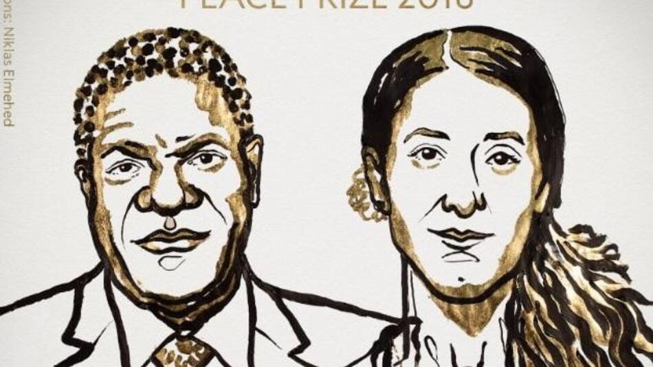 Denis Mukwege y Nadia Murad, premio Nobel de la Paz 2018 (Niklas Elmehed)