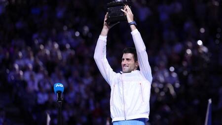 Novak Djokovic, campeón del Australia Open. Foto: Reuters.