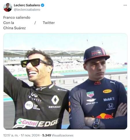 Los mejores memes de la cena de la China Suárez y Colapinto. Foto: X.