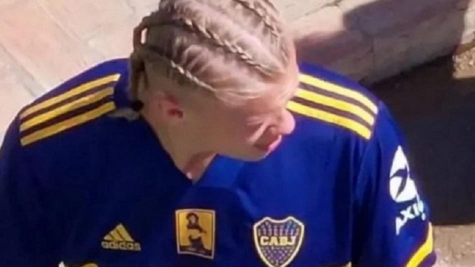 Erling Haaland, camiseta de Boca, fútbol, foto Twitter