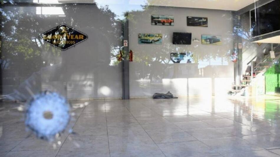 Comercio baleado en Rosario