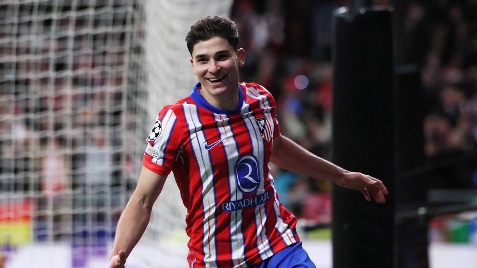 Julián Álvarez en el Atlético de Madrid. Foto: REUTERS/Isabel Infantes.