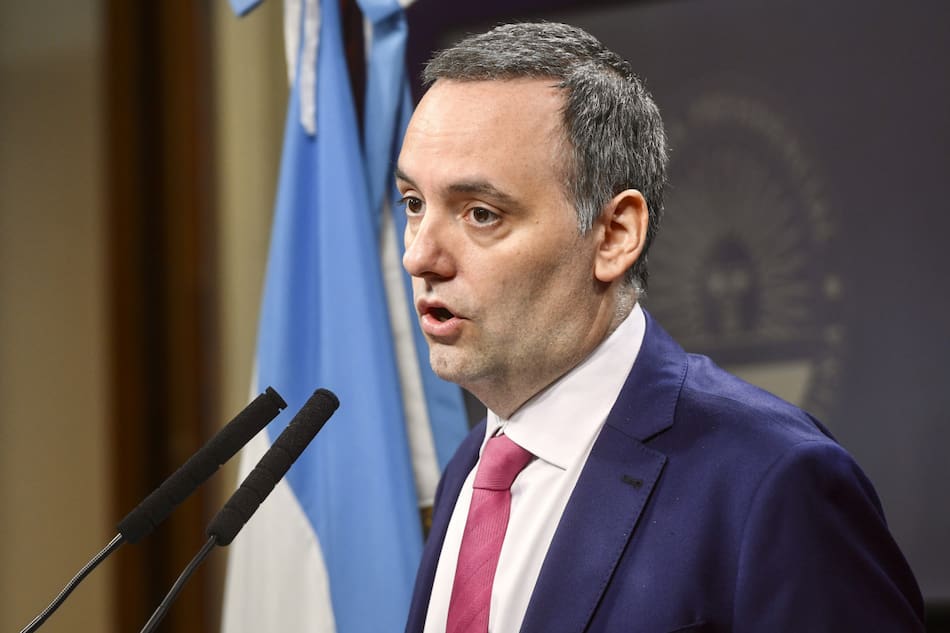 Manuel Adorni, vocero presidencial. Foto: NA.