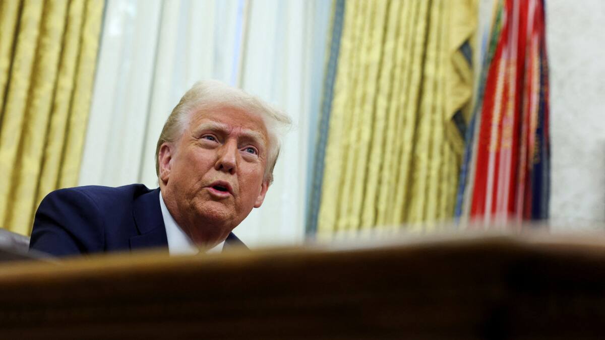 Donald Trump en el Salón Oval de la Casa Blanca. Foto: REUTERS.