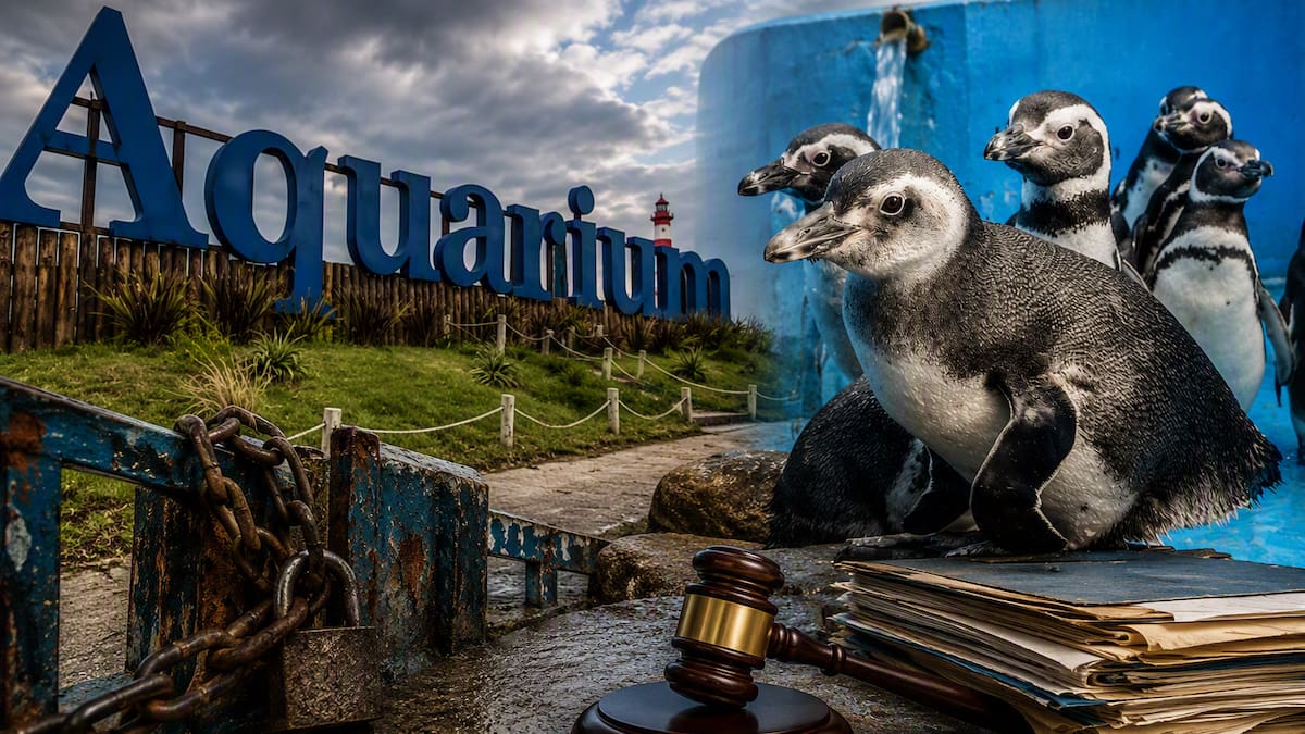 El ex Aquarium de Mar del Plata todavía mantiene 59 pingüinos dentro de sus instalaciones tras el cierre del predio.