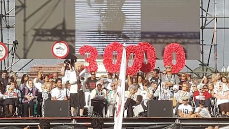 Abuelas y Madres de Plaza de Mayo, discurso, Foto: Claudia Seta, Diario26