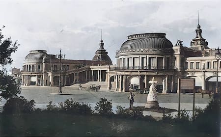 Entrada principal a la Rambla Bristol desde el Paseo General Paz, año 1920. Foto: fotos.antiguas.mdp