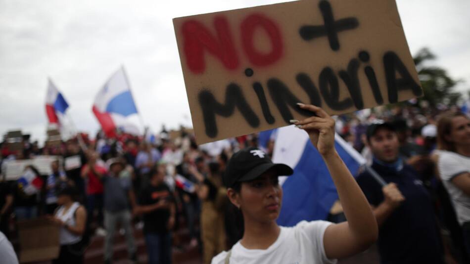 Protestas en Panamá. Foto: EFE.