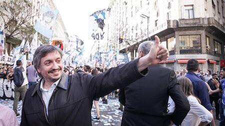 Máximo Kirchner participó del acto por el Día de la Militancia en Plaza de Mayo