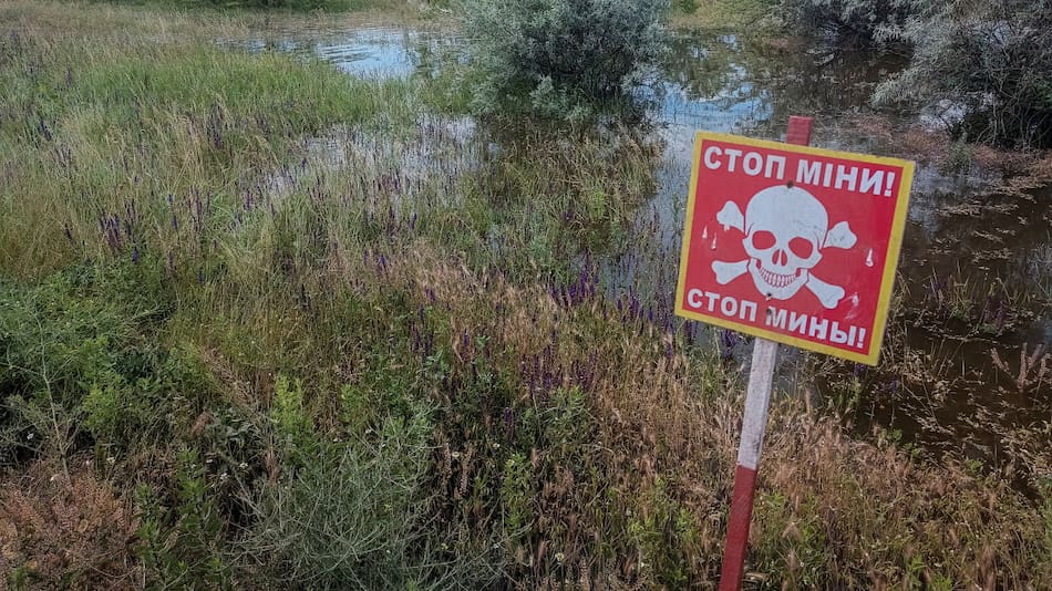 Consecuencias de las inundaciones en la región de Jersón, Ucrania. Foto: Reuters.