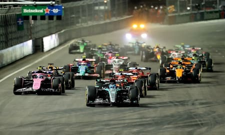 Largada del GP de Las Vegas. Foto: Reuters.