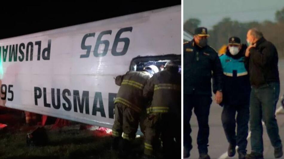 Vuelco en Ruta 2, ministro Sergio Berni