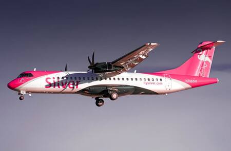 Avión de la aerolínea Silver Airways. Foto: X @silver_airways