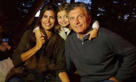 Mauricio Macri, Juliana Awada y Antonia en Villa La Angostura