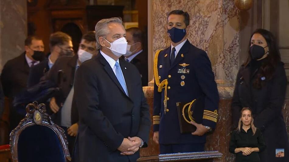 25 de mayo, Alberto Fernández, Tedeum, foto captura de video