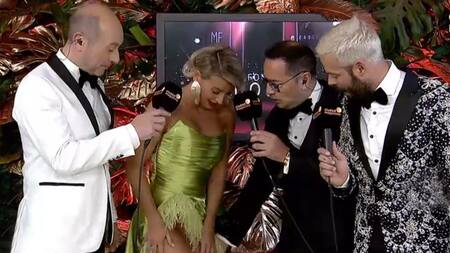 Descubrieron al culpable de manchar el vestido de Sol Pérez en los Martín Fierro