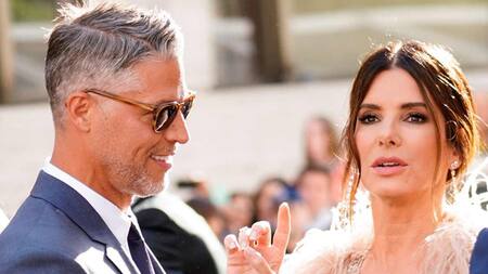 Bryan Randall y Sandra Bullock. Foto: Twitter.